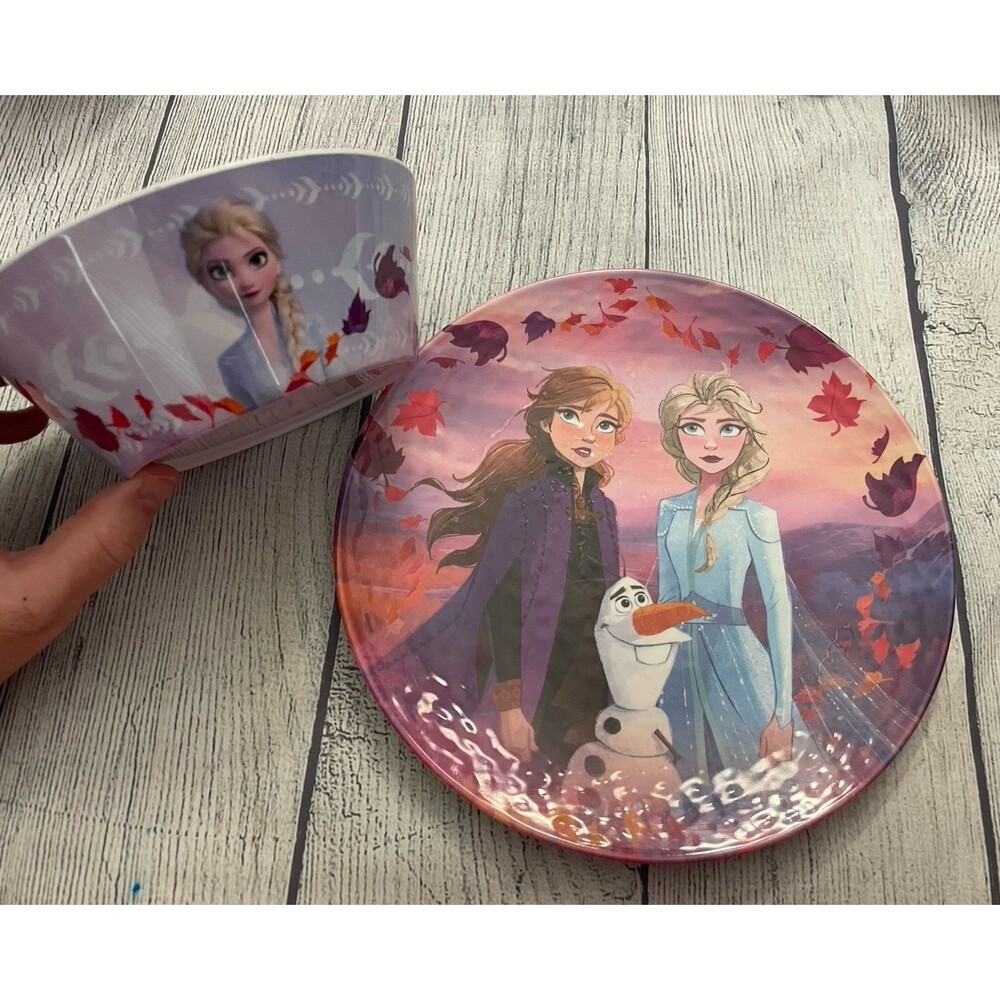 Zak Brand Frozen 2 Melamine Toddler Plate & Bowl